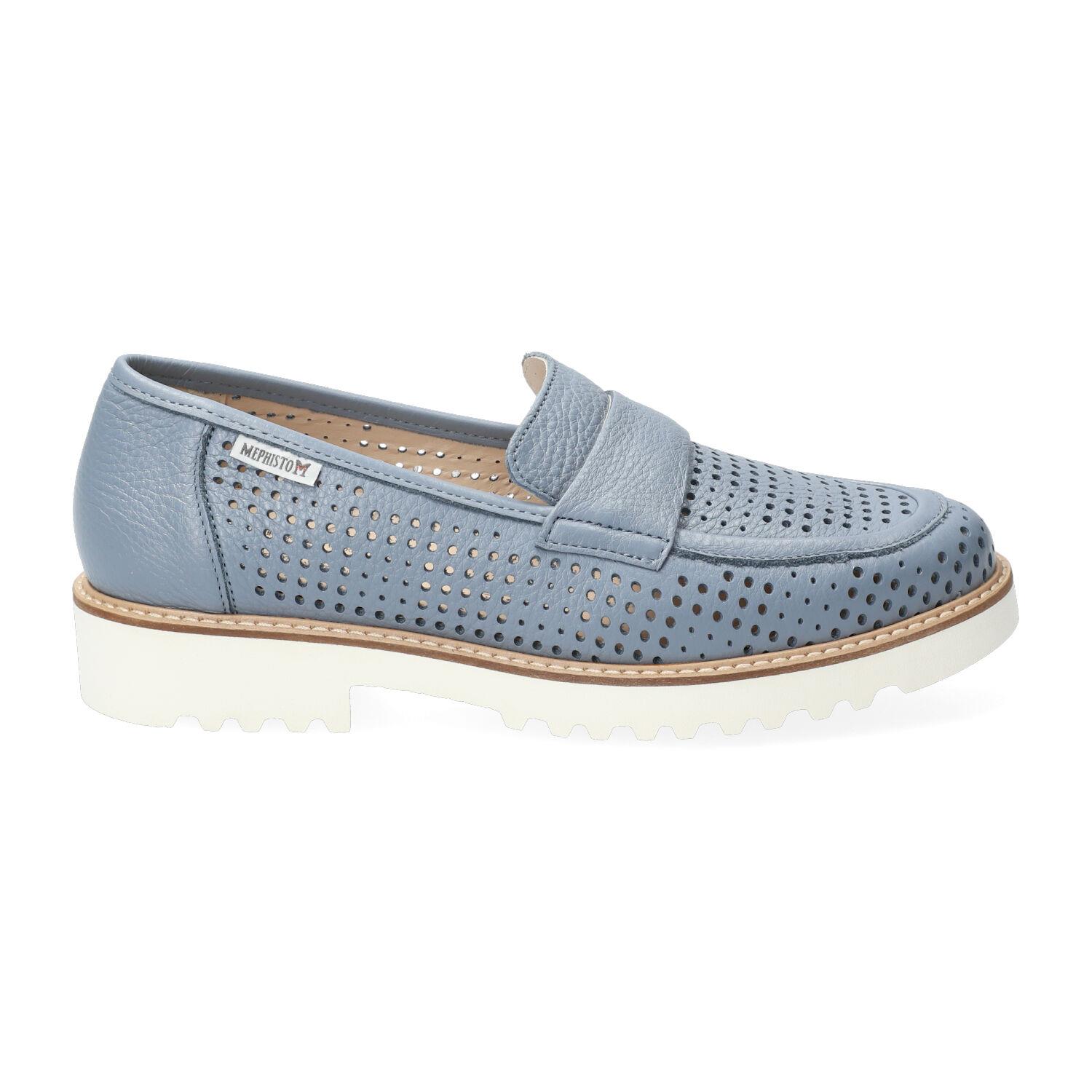 Mocassin femme bleu ciel outlet
